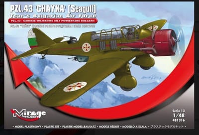Mirage-Hobby 481316 PZL.43 Cesarskie Wojskowe Siły Powietrzne Bułgarii 481316