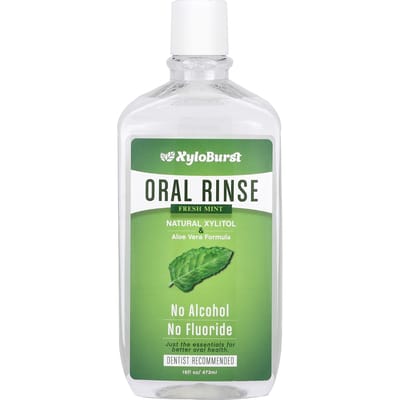 Xyloburst, Oral Rinse, Fresh Mint, 16 fl oz (473 ml) white