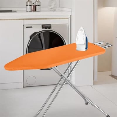 Elastische Strijkplankhoezen voor S-2XL, Hittebestendig, Effen Kleur, Met Haak- en Lussluiting
