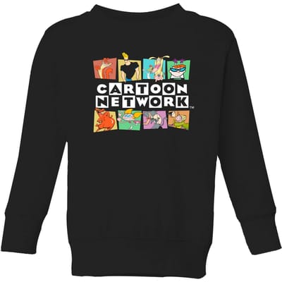Cartoon Network Logo Characters Kids' Sweatshirt - Black - 98/104 (3-4 jaar)