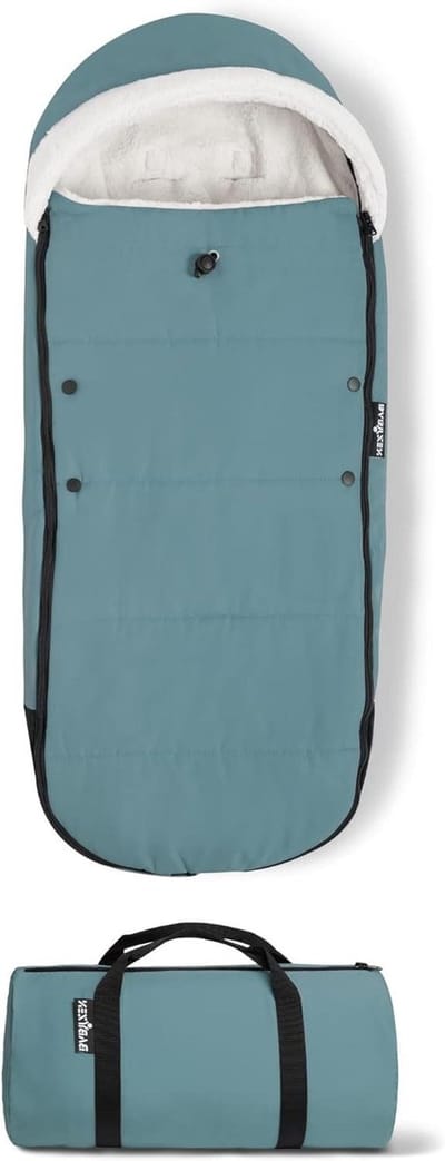 Voetenzak Kinderwagen - Babyzak - Warm Houden - Machinewasbaar - Unité (Lot de 1) - Turquoise