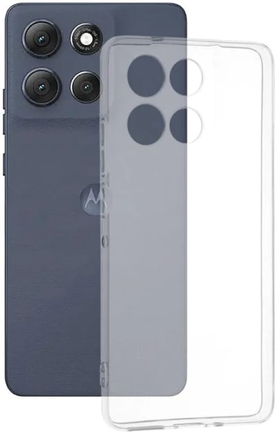 Hoesje geschikt voor Motorola Moto G86 Power - Techsuit Clear Silicone Back Cover - Transparant