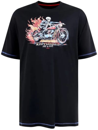 Duke 555 Dewsbury T-shirt Zwart Big Men Size 2XL