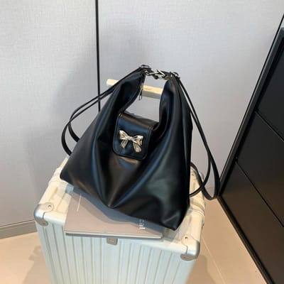 Schoudertas met dubbel gebruik voor dames, nieuwe stijl, college-stijl, ketting tote bag, casual, grote capaciteit, pendeltas gray
