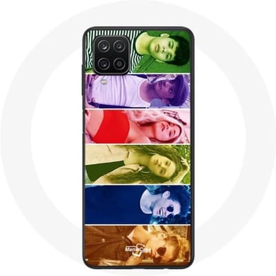 Samsung Galaxy A12 hoesje Streef je dromen na met gespleten gezichten