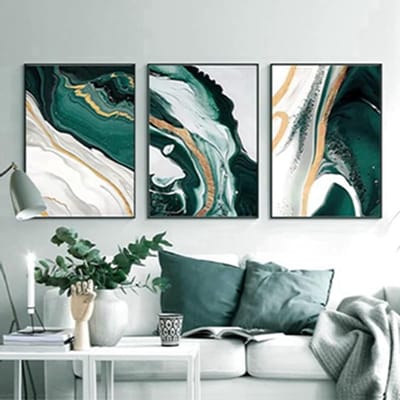 Boho Posterset - Wanddecoratie Set - Interieur Verfraaien - Abstracte Kunst - 3 stuks 40x60 cm - Multicolor
