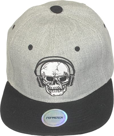 Skull with Headphones Snapback Cap - Origineel Design -