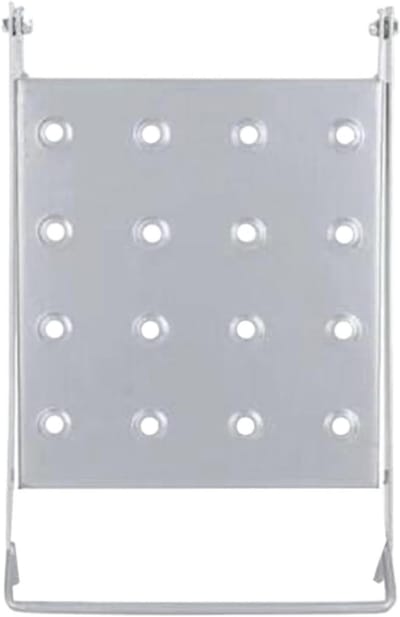 Werkplatform Ladder - Verstelbaar Platform - Klus Werk - Antislip Voetsteun - 30 x 26.5 cm - Zilver