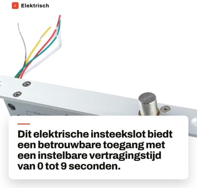 Dailygoods - Elektrisch Insteekslot met Tijdvertraging en LED Display