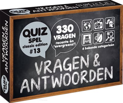 Vragen & Antwoorden #13 - quizpuzzels - pocketformaat Vragenspel - Kaartspel - Quizspel / Trivia Quiz / Aanvulset / Uitbreiding - 330 NIEUWE NEDERLANDSE VRAGEN!