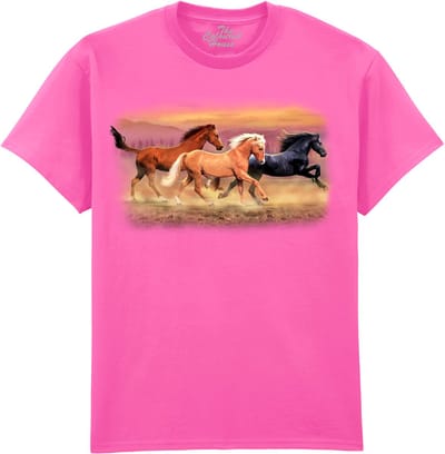 Paarden Running Free Horses The Coloured House T-shirt S