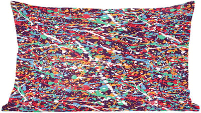 Sierkussens - Kussentjes Woonkamer - 60x40 cm - Spat - Abstract - Waterverf - Multi