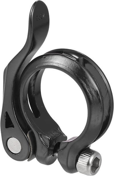 Zadelpen klem - Fiets klem - Zadelhoogte aanpassen - Snelsluiting hendel - 349 mm - Zwart