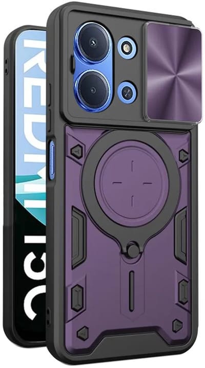 Hoesje geschikt voor Xiaomi Redmi 15C / Xiaomi Poco C85 - Techsuit CamGuard Pro Back Cover - Paars