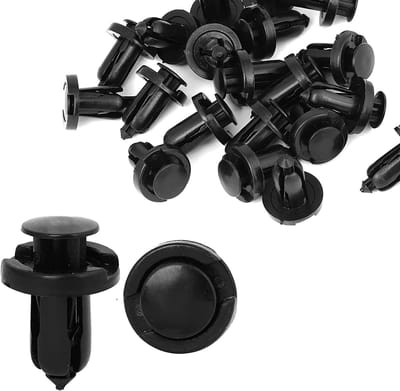 JHUBERS- Klinknagel Bevestigingsmiddelen - 25 Stuks - Auto Body Trim Clips - Universeel - Plastic - Zwart