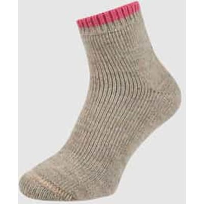 FALKE Cosy Plush gedessineerd wol alpaca sokken dames bruin - maat 35-38