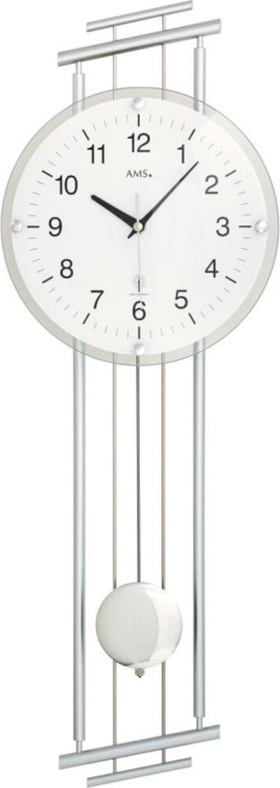 AMS Wandklok radiogestuurd / Wandklok met slinger 5316