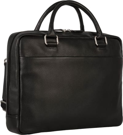 LEONHARD HEYDEN Leren business tas met laptopvak Berlin RV-Aktenmappe 1 Fach 7313 Schwarz zwart