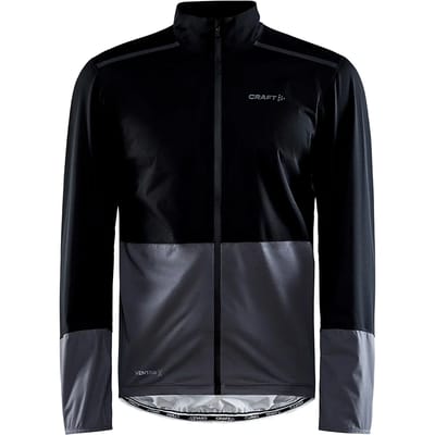 Craft Fietsjack Waterdicht Heren Zwart Grijs - ADV ENDUR HYDRO JKT M BLACK GRANITE-M