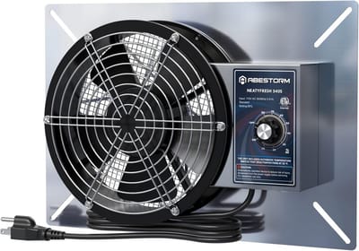 Krachtige Vochtdoorvoer Ventilator voor Kelder en Garage - IP55