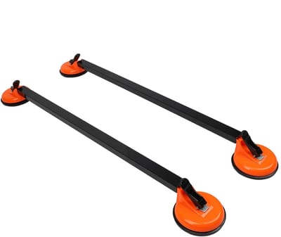 Jhubersproducts - Topbagage Imperiaal - Dakbagagedrager - Veilig Montagesysteem - Universeel - Stalen Buis - 36,22 Inch - Geschikt voor Auto's - 2 Stu