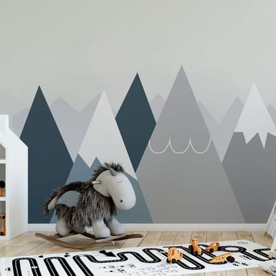 Kinderstickers van Scandinavische bergen, Anouka, 80 x 120 cm