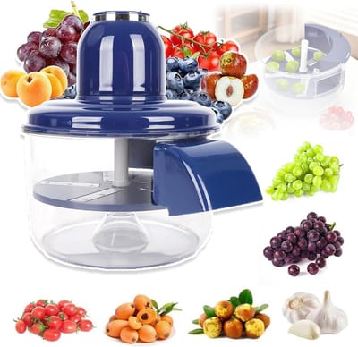 Automatische Druivenschiller Machine - Elektrische Knoflook & Cherry Tomatenschiller Huidverwijderaar Tool Voor Klein Fruit - Moeiteloos Peeling Voor Thuis Keuken (Blauw-1pc)
