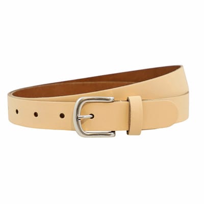 Landley Dames Riem Leer Zalm – Breedte 3 cm – Leren Vrouwen Riem - Lengte totaal 130 cm / Riemmaat 115