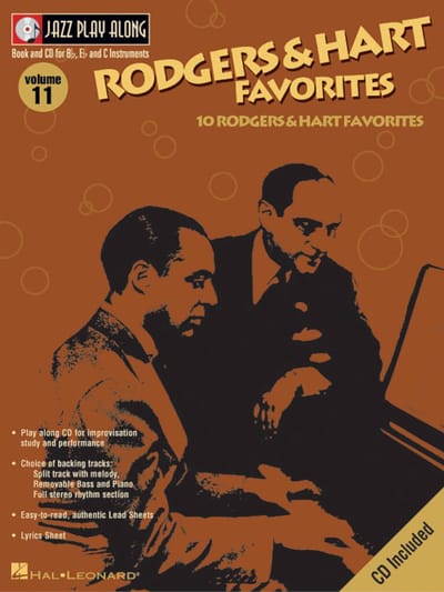 Jazz Play Along, Volume 11 - Rodgers And Hart Favourites Bladmuziek
