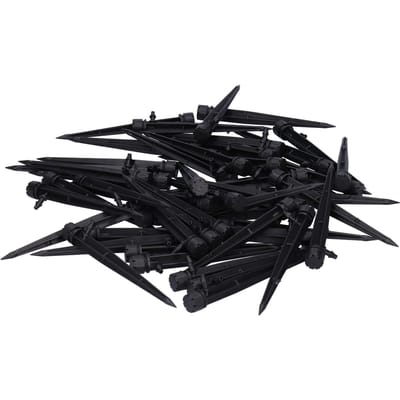 50 STUKS 360 Graden Verstelbare Irrigatie Druppelaars 8-Gats Tuinirrigatie Sprinkler voor 4 7 Slang black