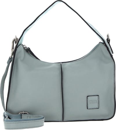 FREDsBRUDER Leren Schoudertas FB Hand bag Sky Blue Lichtblauw