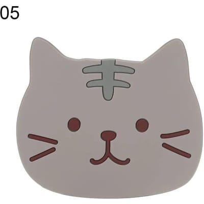 Cartoon Kat Vormige Siliconen Eettafel Placemat Coaster Keuken Accessoires Mat Cup Mok Hittebestendig Dierlijke Koffie Drink Pad