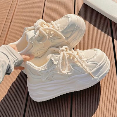 Mandarijneend Schoenen Schoenen Regenboog Damesschoenen Lente Nieuwe Mode Veelzijdige Sport Casual Boardschoenen 40 beige