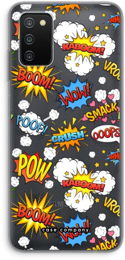 Case Company® - Hoesje geschikt voor Samsung Galaxy A03S hoesje - Pow Smack - Soft Cover Telefoonhoesje - Bescherming aan alle Kanten en Schermrand