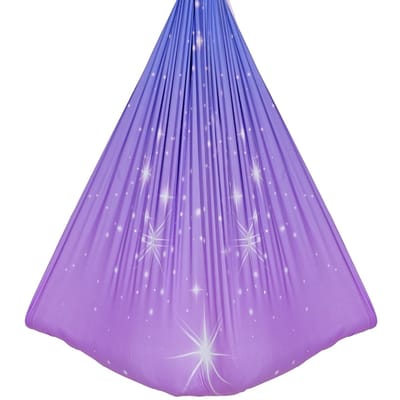 Balançoire Sensorielle, Hamac Sensoriel en Tissu Double Couche, Balançoire Sensorielle Intérieure et Extérieure avec Support Pivotant à 360°, O-Sling, Supporte jusqu'à 136,07 kg,