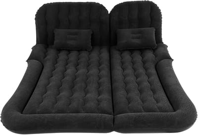 Opblaasbaar Reisbed - Luchtmatras Auto Kampeerbed - Reizen en Kamperen - Inclusief Hoofdsteunen en Pomp - 174 x 126 cm