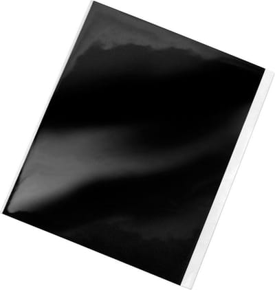 Zwart stevig acryl schuimplakband 25 ml (064 mm) 5 stuks - rechthoekig, dubbelzijdig
