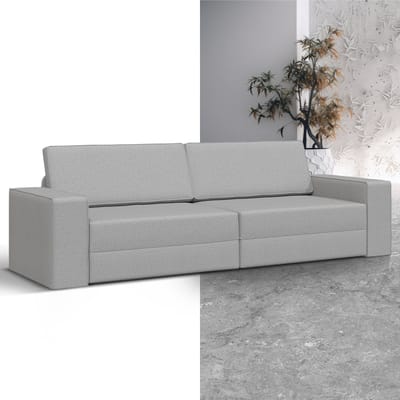 Slaapbank - Uitklapbaar - Slaapstoel - Logeerbed - Zetelbed - Slaapfauteuil - Vouwbed - 2 persoons - Zeer comfortabel - Grijs