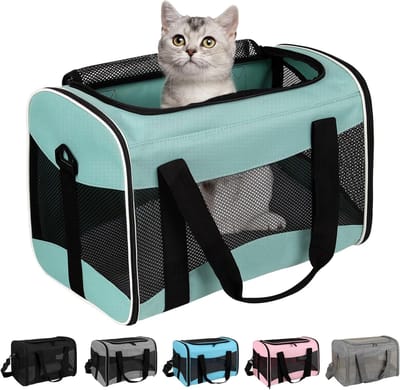 Goedgekeurde Kattendraagtas voor Reizen - Opvouwbare Huisdierentas voor Katten en Honden tot 7 kg