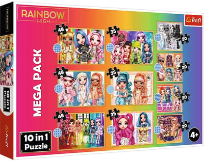 Trefl Modieuze Poppen Collectie Puzzle - 10 in 1 - Voor Kinderen