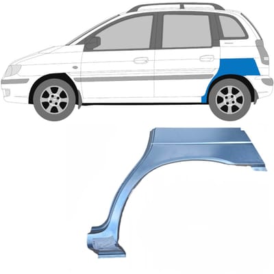 Reparatiepaneel achterspatbord voor Hyundai Matrix 2001-2010 / Links