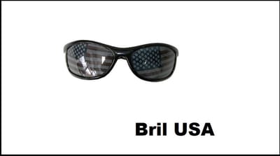 Bril Usa vlag bril voor volwassenen - Supporter landen Amerika vlag festival
