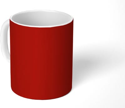 Mok - Koffiemok - Schuin - Loveyou - Rood - Mokken - 350 ML - Beker - Koffiemokken - Theemok