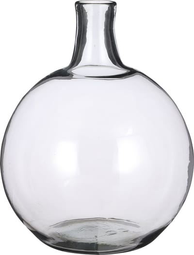 Mica Decorations Lilou Vaas - H45 x Ø32 cm - Gerecycled Glas - Transparant