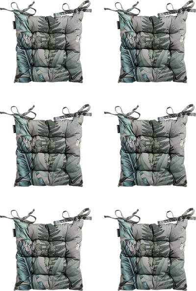 Madison - Zitkussen - Universeel - 6 stuks - 46 x 46cm - Scott - Grijs