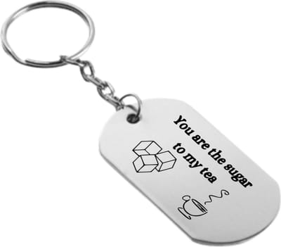 Akyol - you are the sugar to my tea sleutelhanger - Quotes - familie vrienden - cadeau - 54 x 29mm