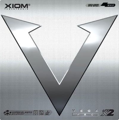 XIOM Tafeltennis Omgekeerd Vega MAX 10411 Rubbertje, Zacht, Pro, Zwart, zwart