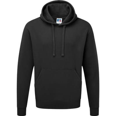 Russell Heren Authentieke Hooded Sweatshirt / Hoodie (Zwart)