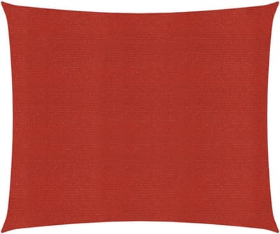 vidaXL - Zonnezeil - 160 - g/m² - 2x2,5 - m - HDPE - rood