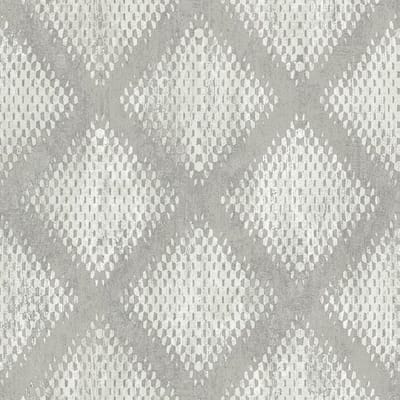 Hexagone ruit beige modern (vliesbehang, beige)